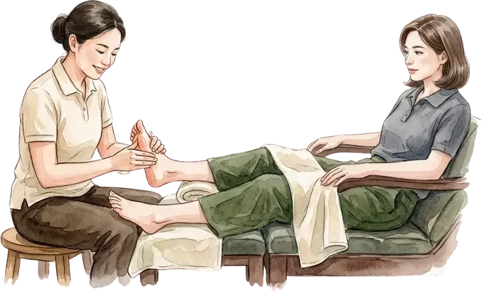 นวดเท้า · Origins Health Massage