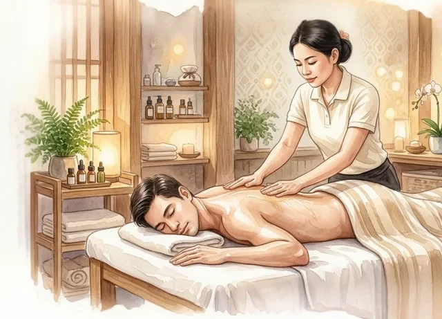 นวดน้ำมัน · Origins Health Massage